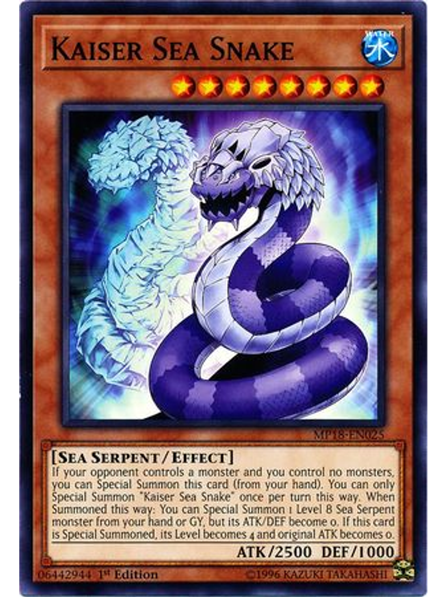Kaiser Sea Snake - MP18-EN025 - Common 1st Edition 1