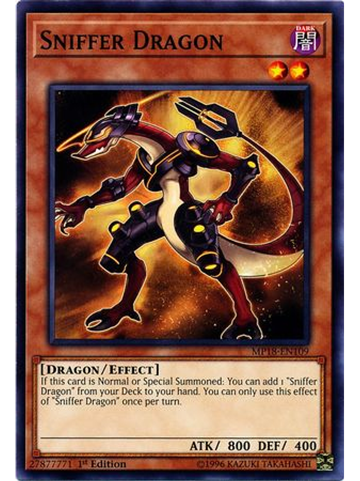 Sniffer Dragon - MP18-EN109 - Common 1st Edition 1