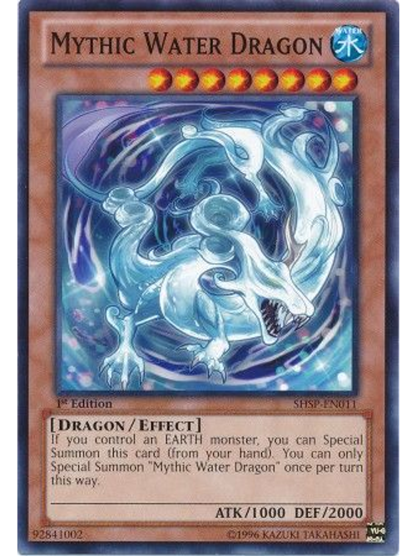 Mythic Water Dragon - SHSP-EN011 - Common 1st Edition 1
