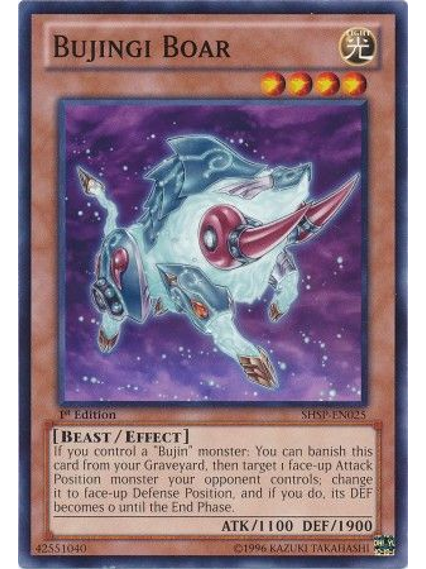 Bujingi Boar - SHSP-EN025 - Common 1st Edition 1