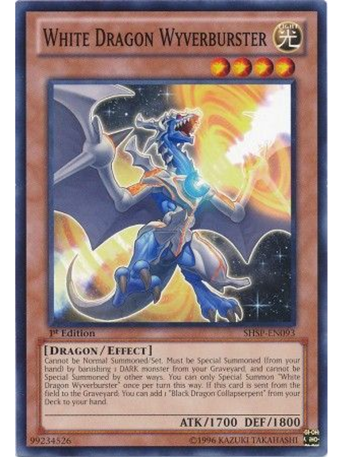 White Dragon Wyverburster - SHSP-EN093 - Common 1st Edition 1