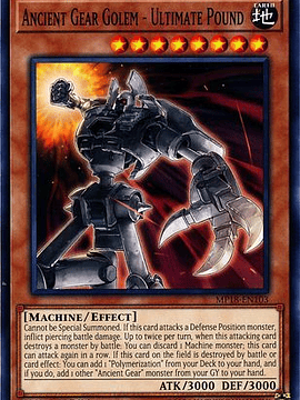 Ancient Gear Golem - Ultimate Pound - MP18-EN103 - Common 1st Edition