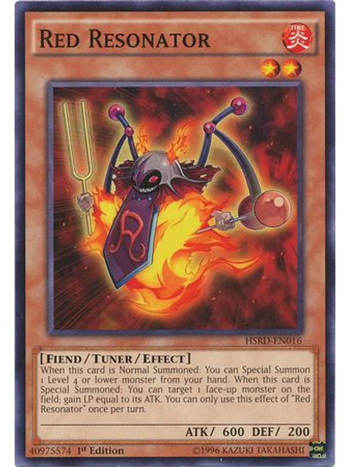 Red Resonator - HSRD-EN016 - Common 1st Edition 1