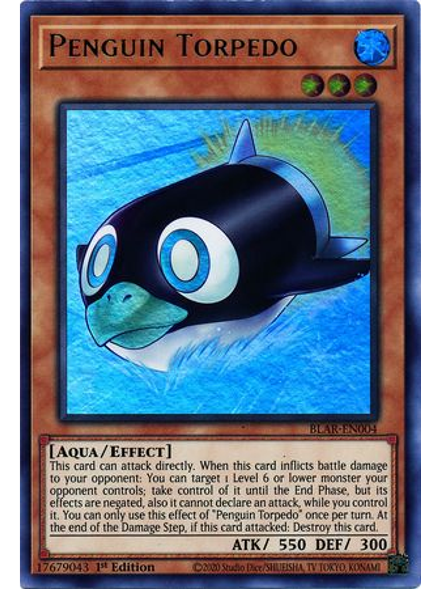 Penguin Torpedo - BLAR-EN004 - Ultra Rare 1st Edition 1