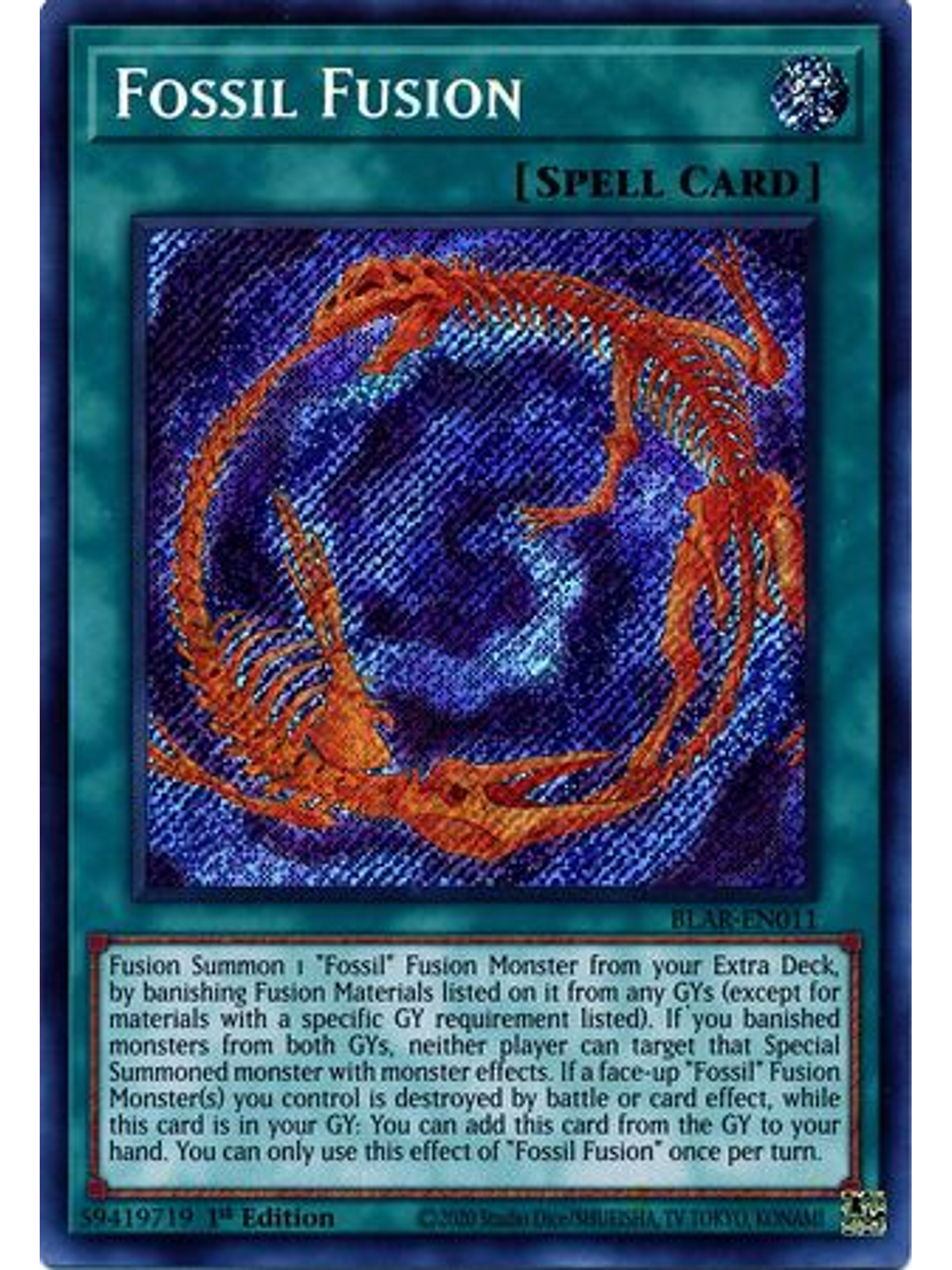 Fossil Fusion - BLAR-EN011 - Secret Rare 1st Edition 1