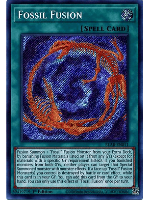 Fossil Fusion - BLAR-EN011 - Secret Rare 1st Edition