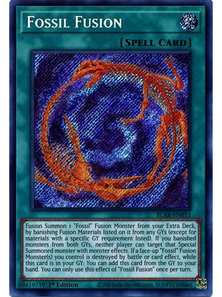 Fossil Fusion - BLAR-EN011 - Secret Rare 1st Edition 1
