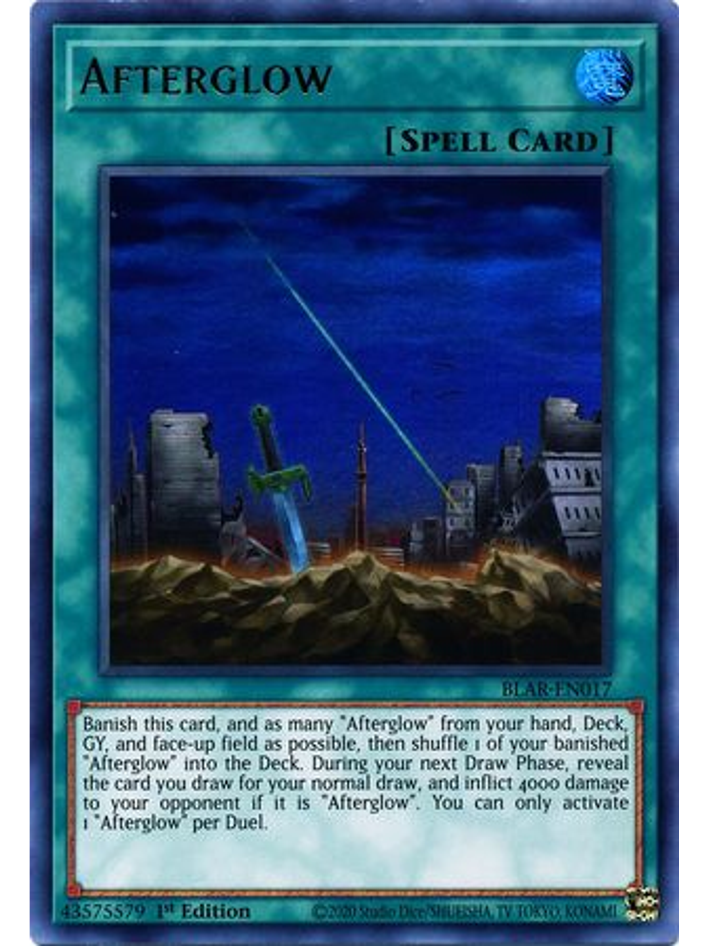 Afterglow - BLAR-EN017 - Ultra Rare 1st Edition 1