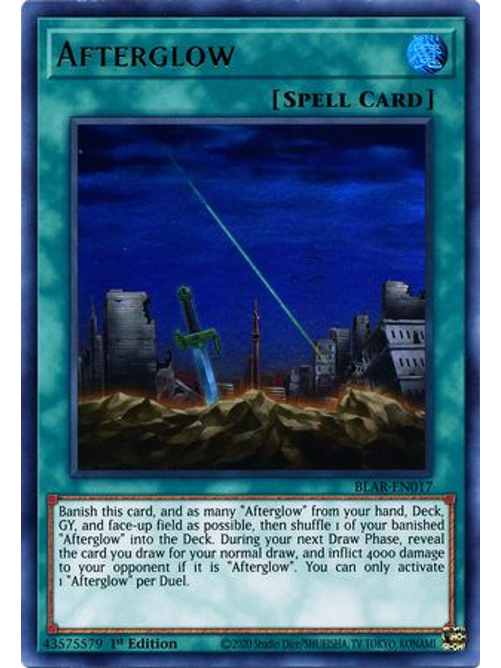 Afterglow - BLAR-EN017 - Ultra Rare 1st Edition 1