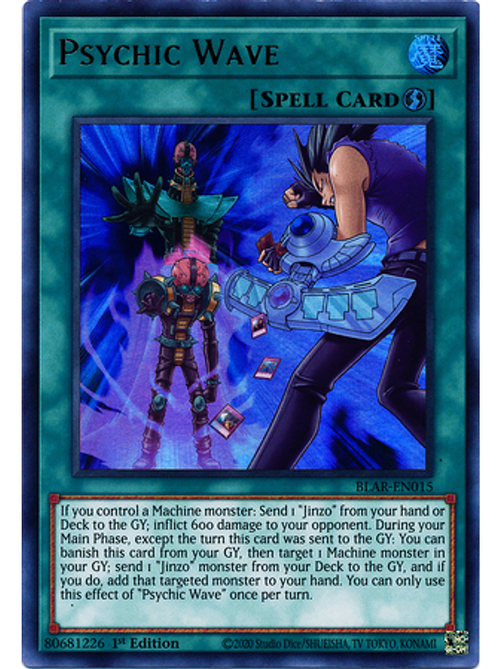 Psychic Wave - BLAR-EN015 - Ultra Rare 1st Edition 1