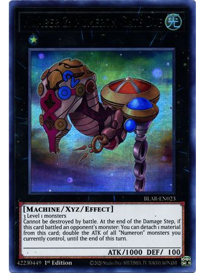 Number 2: Numeron Gate Dve - BLAR-EN023 - Ultra Rare 1st Edition 1