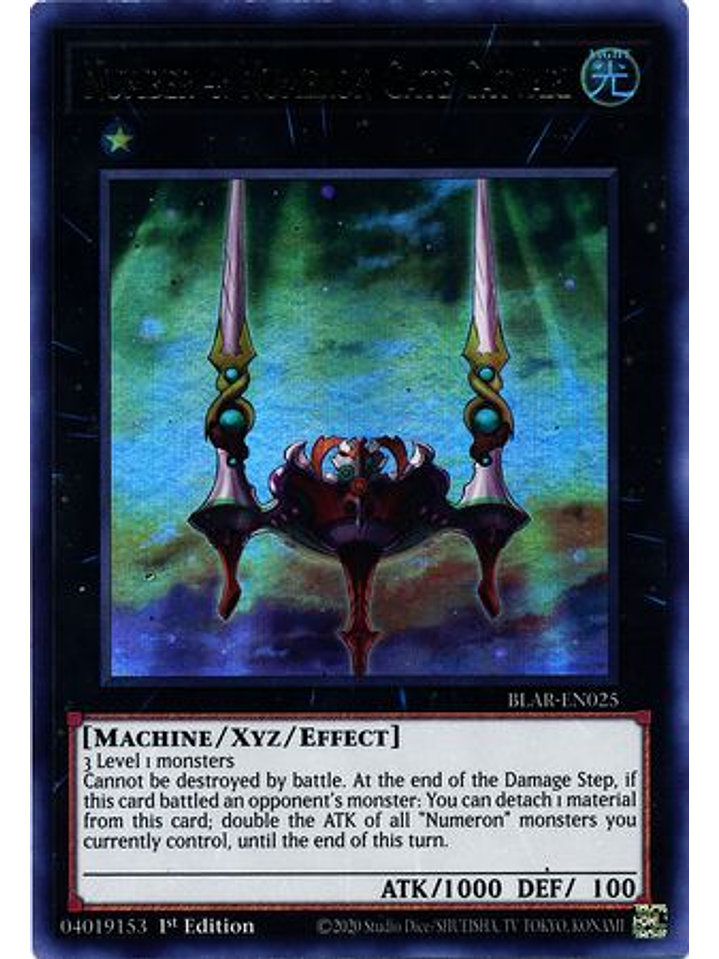 Number 4: Numeron Gate Catvari - BLAR-EN025 - Ultra Rare 1st Edition 1