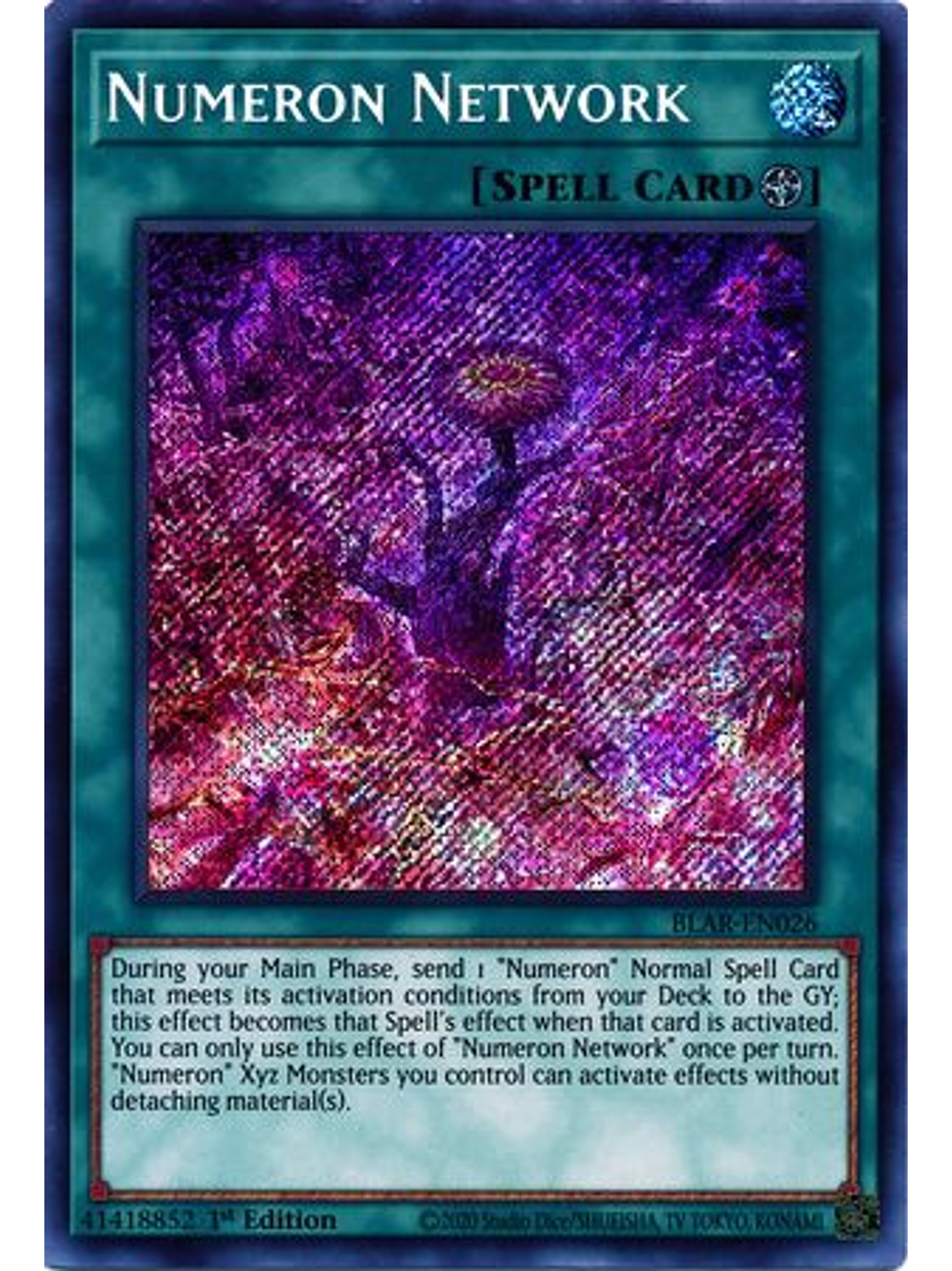 Numeron Network - BLAR-EN026 - Secret Rare 1st Edition 1