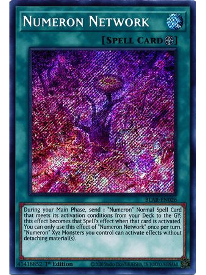 Numeron Network - BLAR-EN026 - Secret Rare 1st Edition 1