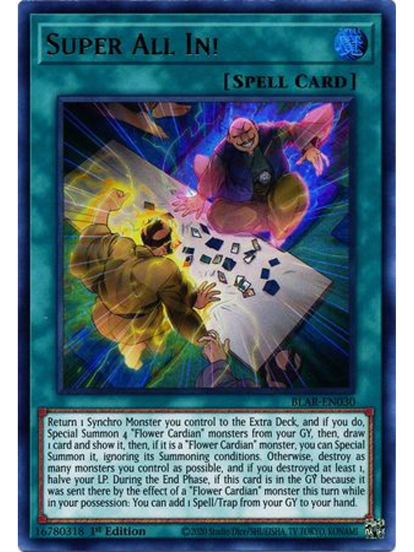 Super All In! - BLAR-EN030 - Ultra Rare 1st Edition 1