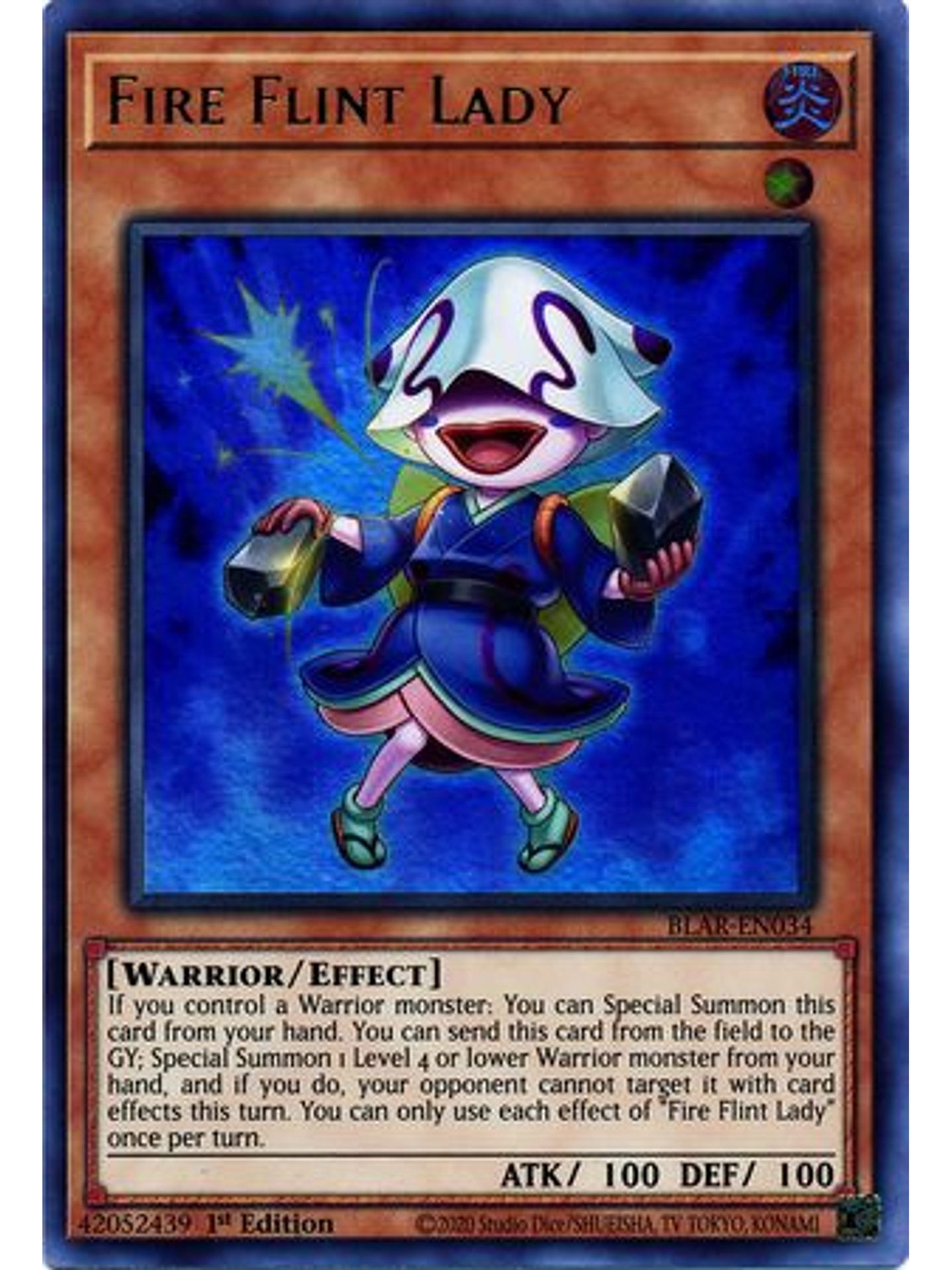 Fire Flint Lady - BLAR-EN034 - Ultra Rare 1st Edition 1