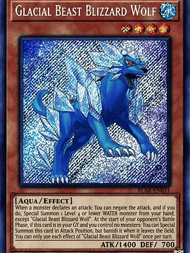 Glacial Beast Blizzard Wolf - BLAR-EN031 - Secret Rare 1st Edition