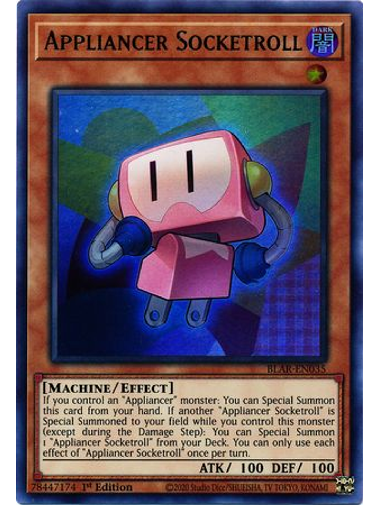 Appliancer Socketroll - BLAR-EN035 - Ultra Rare 1st Edition 1
