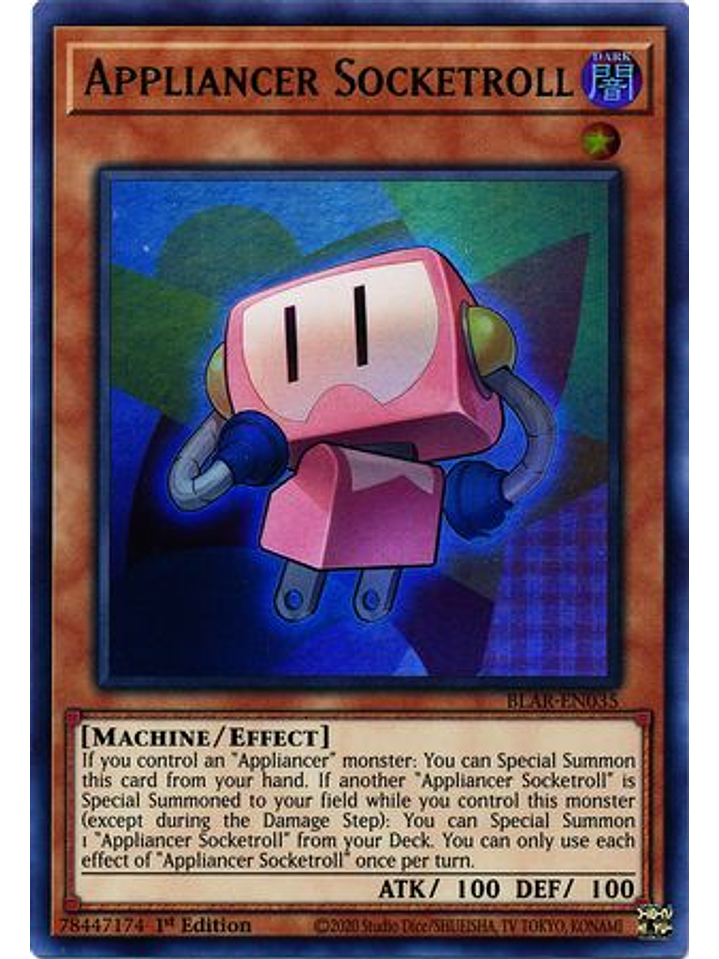 Appliancer Socketroll - BLAR-EN035 - Ultra Rare 1st Edition 1