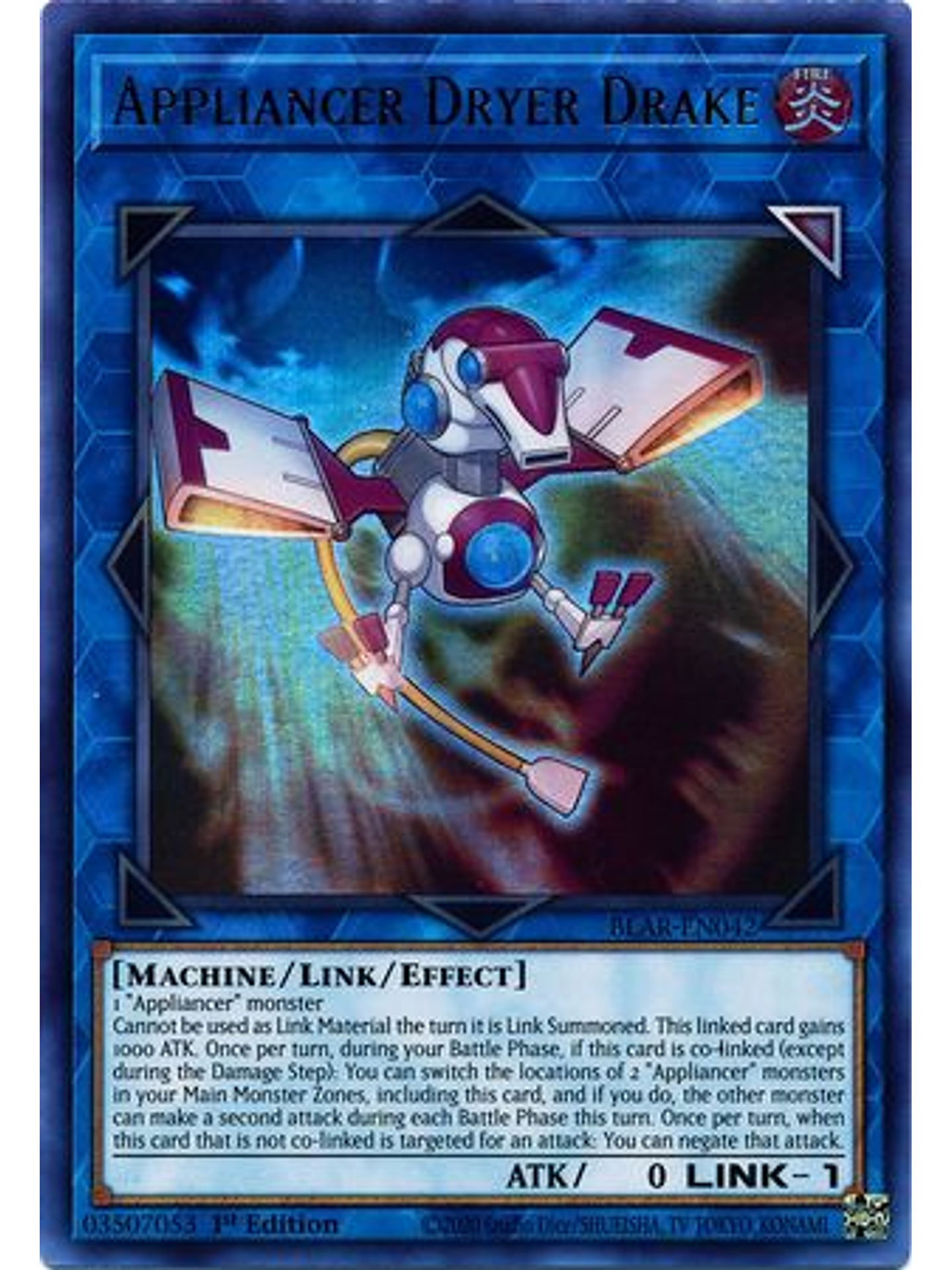 Appliancer Dryer Drake - BLAR-EN042 - Ultra Rare 1st Edition 1