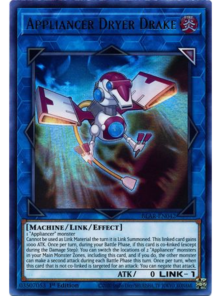 Appliancer Dryer Drake - BLAR-EN042 - Ultra Rare 1st Edition 1