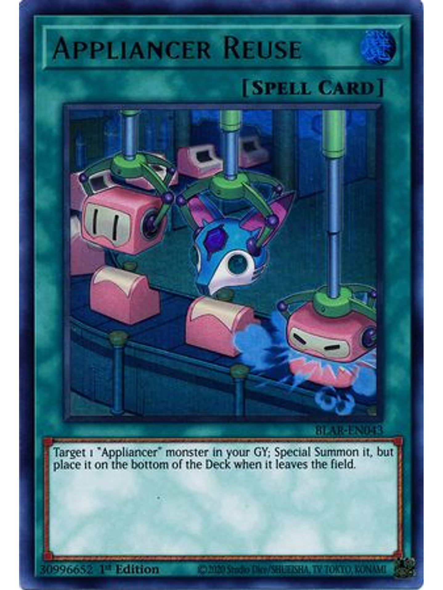 Appliancer Reuse - BLAR-EN043 - Ultra Rare 1st Edition 1