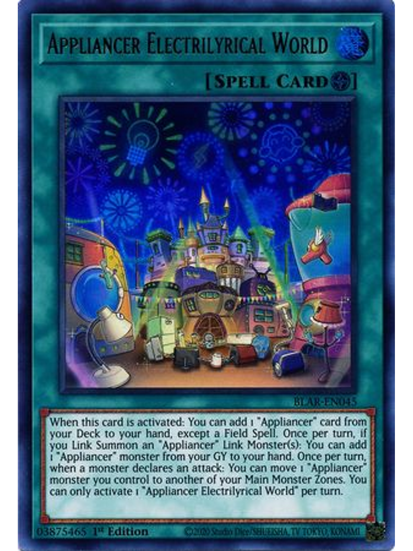 Appliancer Electrilyrical World - BLAR-EN045 - Ultra Rare 1st Edition 1