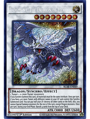 Judgment, the Dragon of Heaven - BLAR-EN049 - Secret Rare 1st Edition
