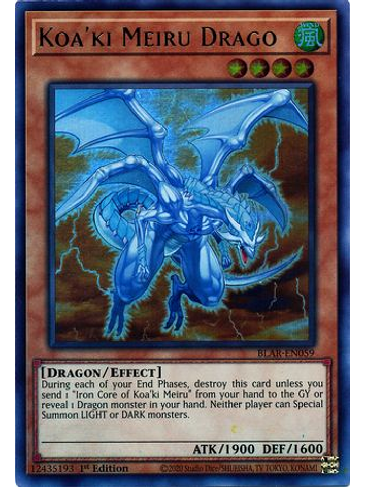 Koa'ki Meiru Drago - BLAR-EN059 - Ultra Rare 1st Edition 1