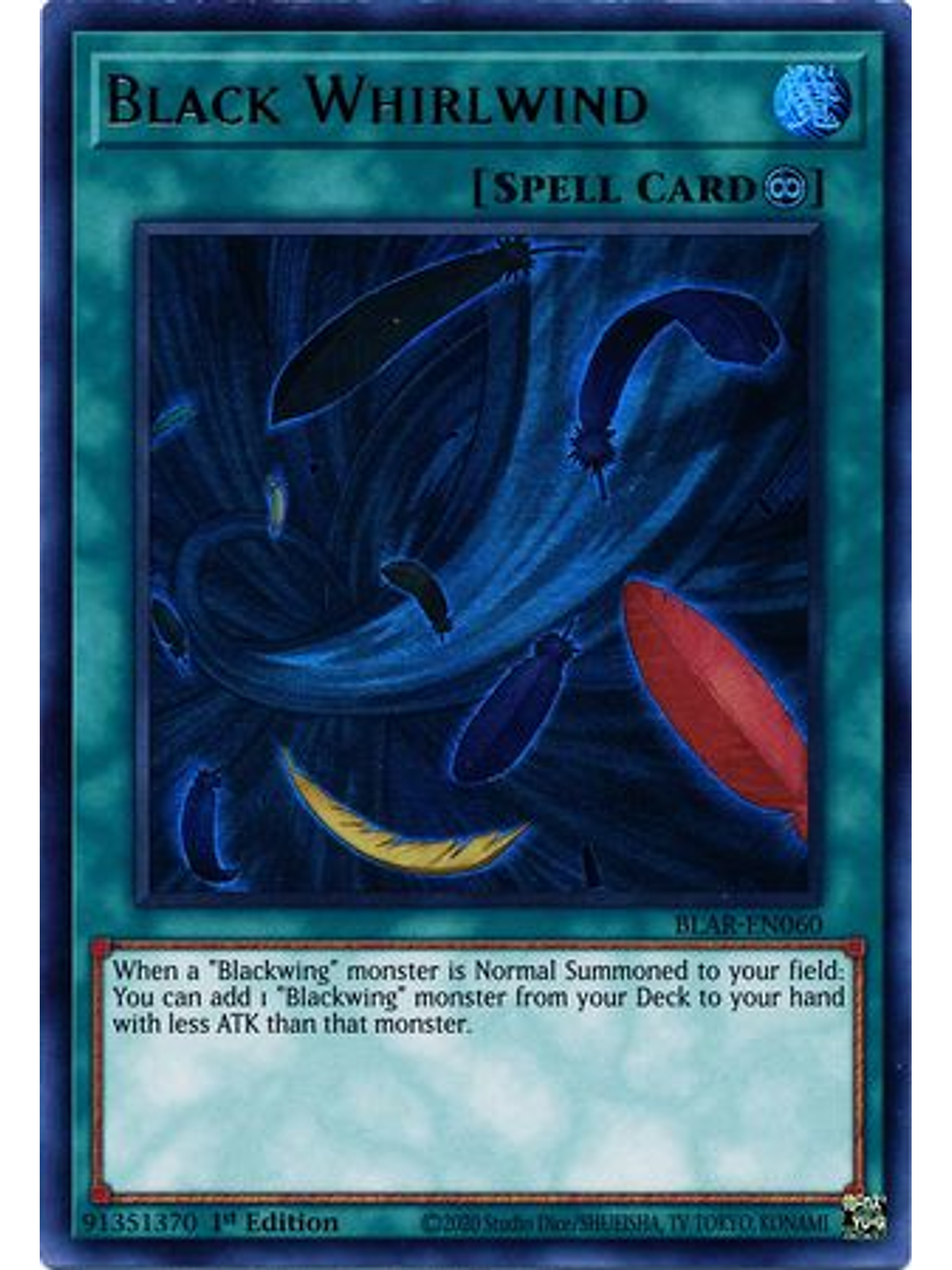 Black Whirlwind - BLAR-EN060 - Ultra Rare 1st Edition 1