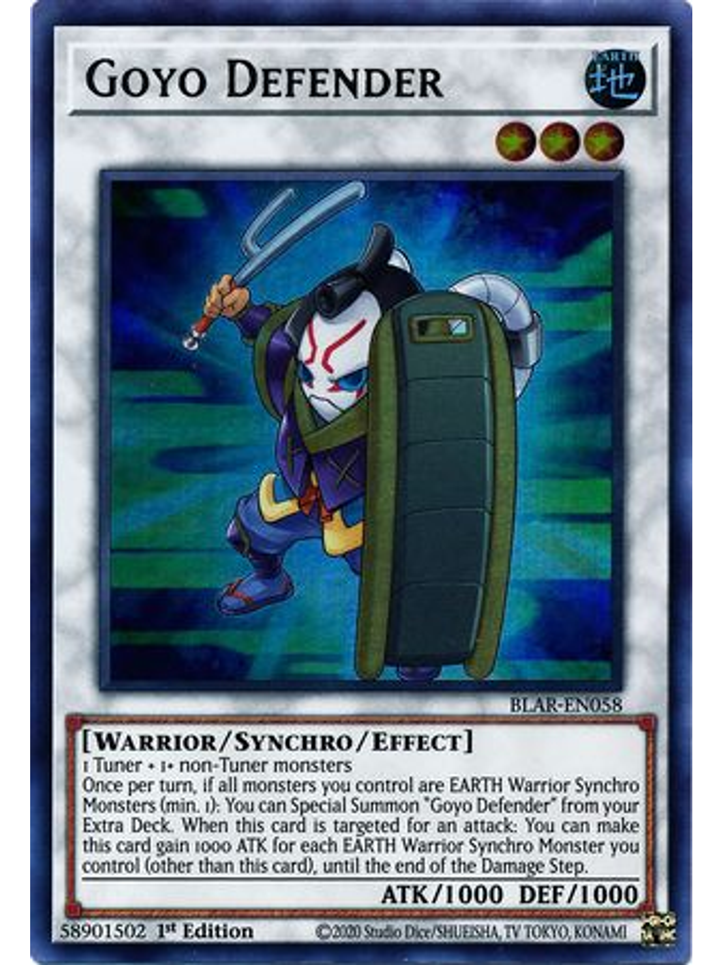 Goyo Defender - BLAR-EN058 - Ultra Rare 1st Edition 1
