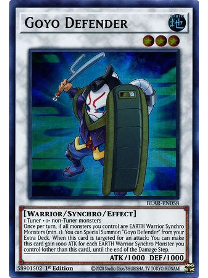 Goyo Defender - BLAR-EN058 - Ultra Rare 1st Edition 1
