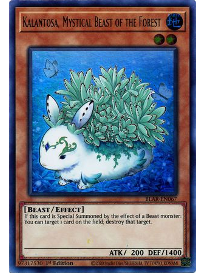 Kalantosa, Mystical Beast of the Forest - BLAR-EN067 - Ultra Rare 1st Edition 1
