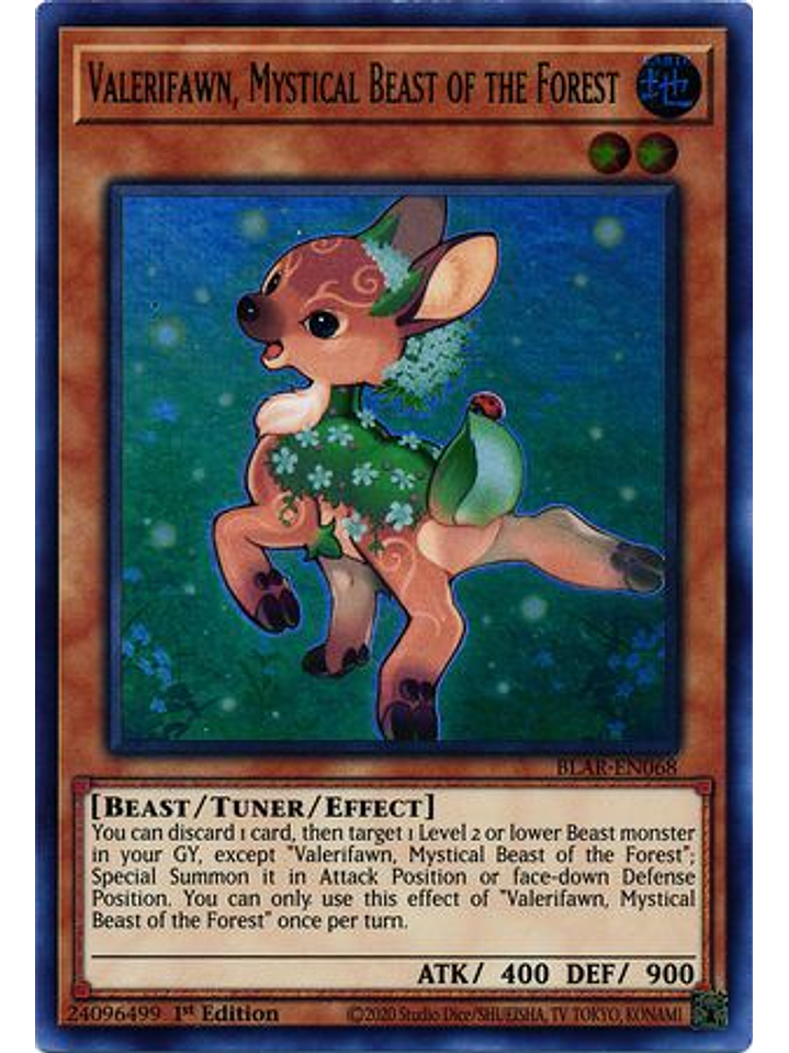Valerifawn, Mystical Beast of the Forest - BLAR-EN068 - Ultra Rare 1st Edition 1