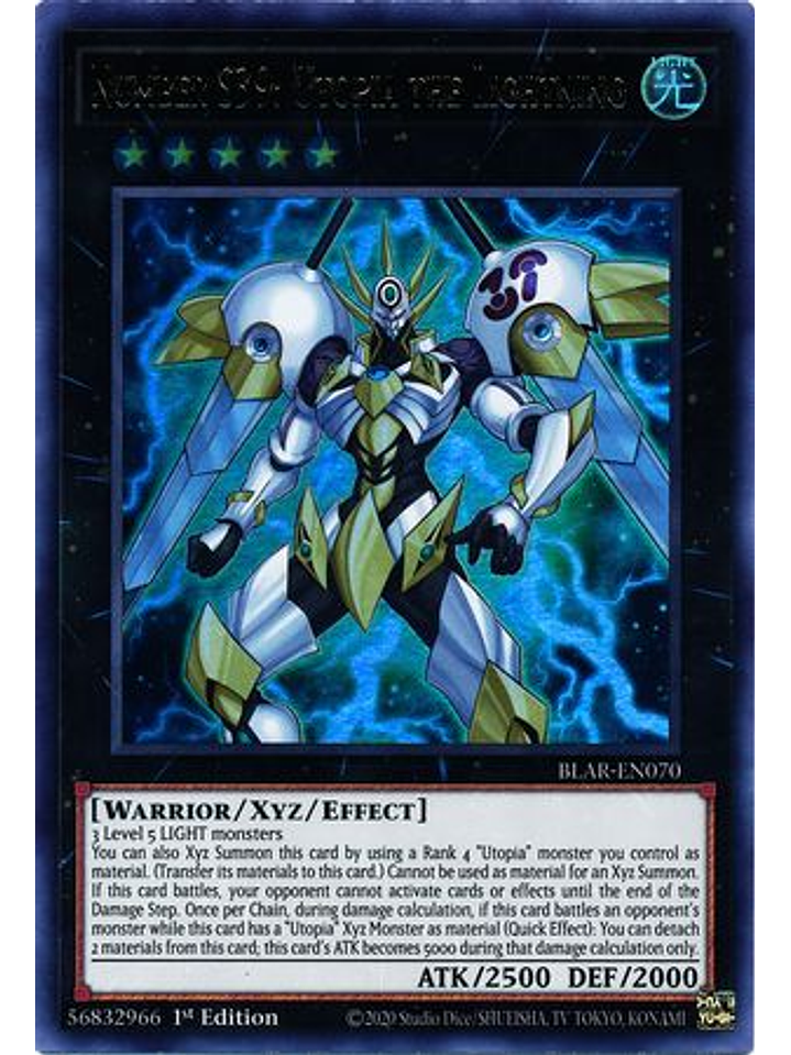 Number S39: Utopia the Lightning - BLAR-EN070 - Ultra Rare 1st Edition 1