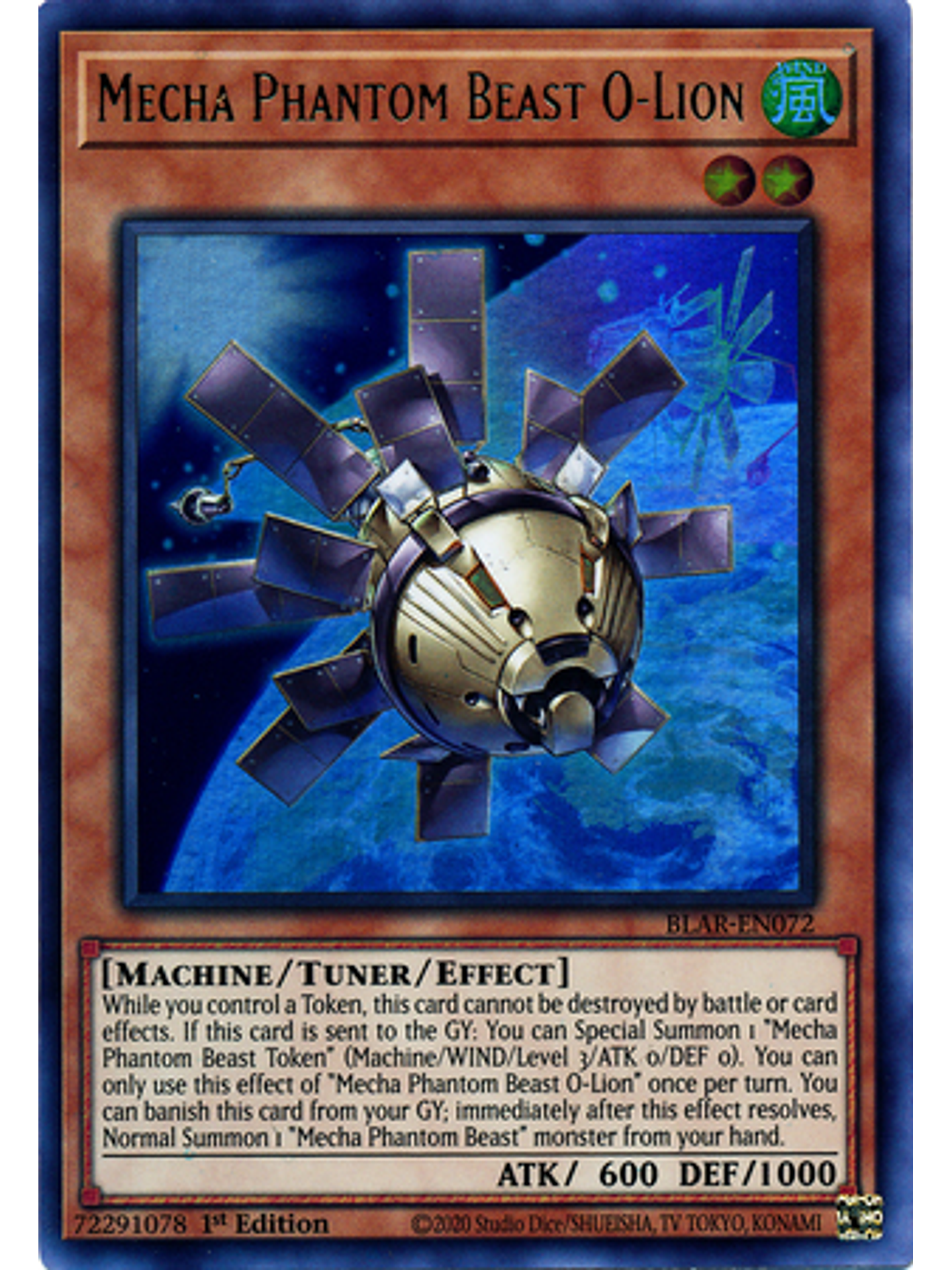 Mecha Phantom Beast O-Lion - BLAR-EN072 - Ultra Rare 1st Edition 1