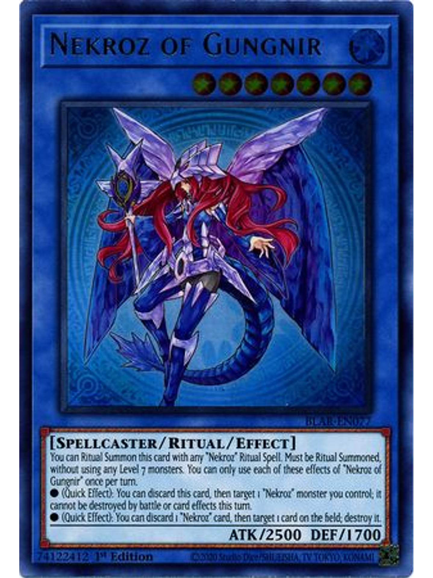 Nekroz of Gungnir - BLAR-EN077 - Ultra Rare 1st Edition 1