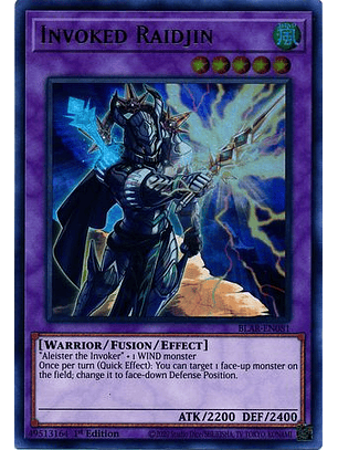 Invoked Raidjin - BLAR-EN081 - Ultra Rare 1st Edition