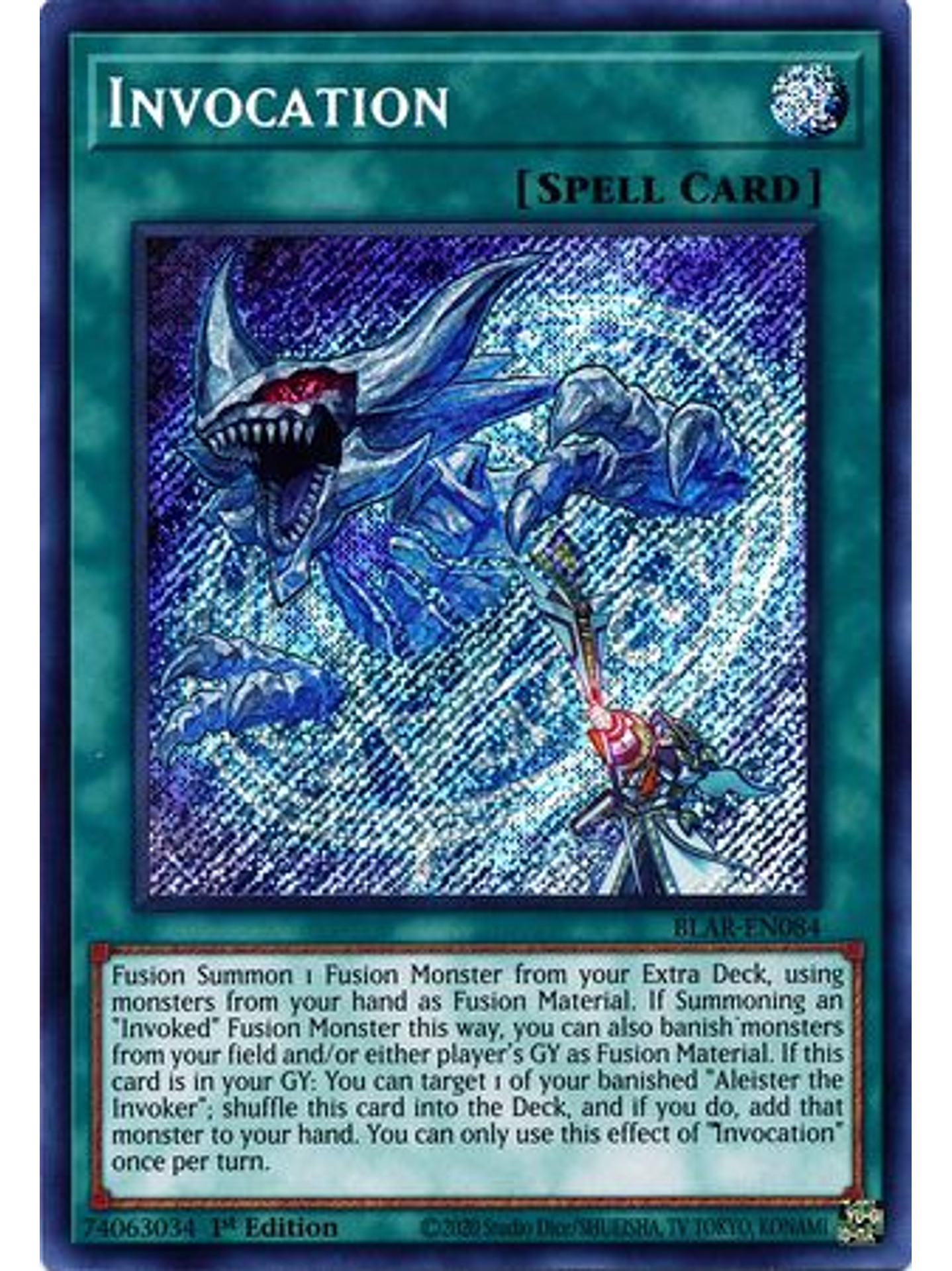 Invocation - BLAR-EN084 - Secret Rare 1st Edition 1