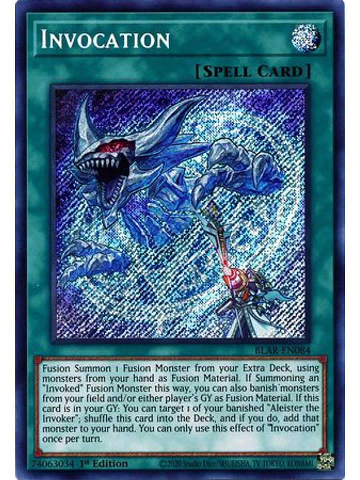 Invocation - BLAR-EN084 - Secret Rare 1st Edition 1