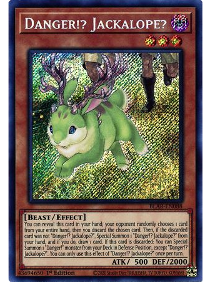 Danger!? Jackalope? - BLAR-EN088 - Secret Rare 1st Edition 1
