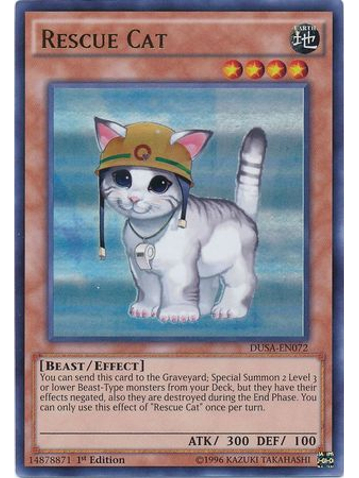 Rescue Cat - DUSA-EN072 - Ultra Rare 1st Edition 1
