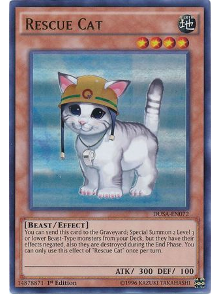 Rescue Cat - DUSA-EN072 - Ultra Rare 1st Edition 1
