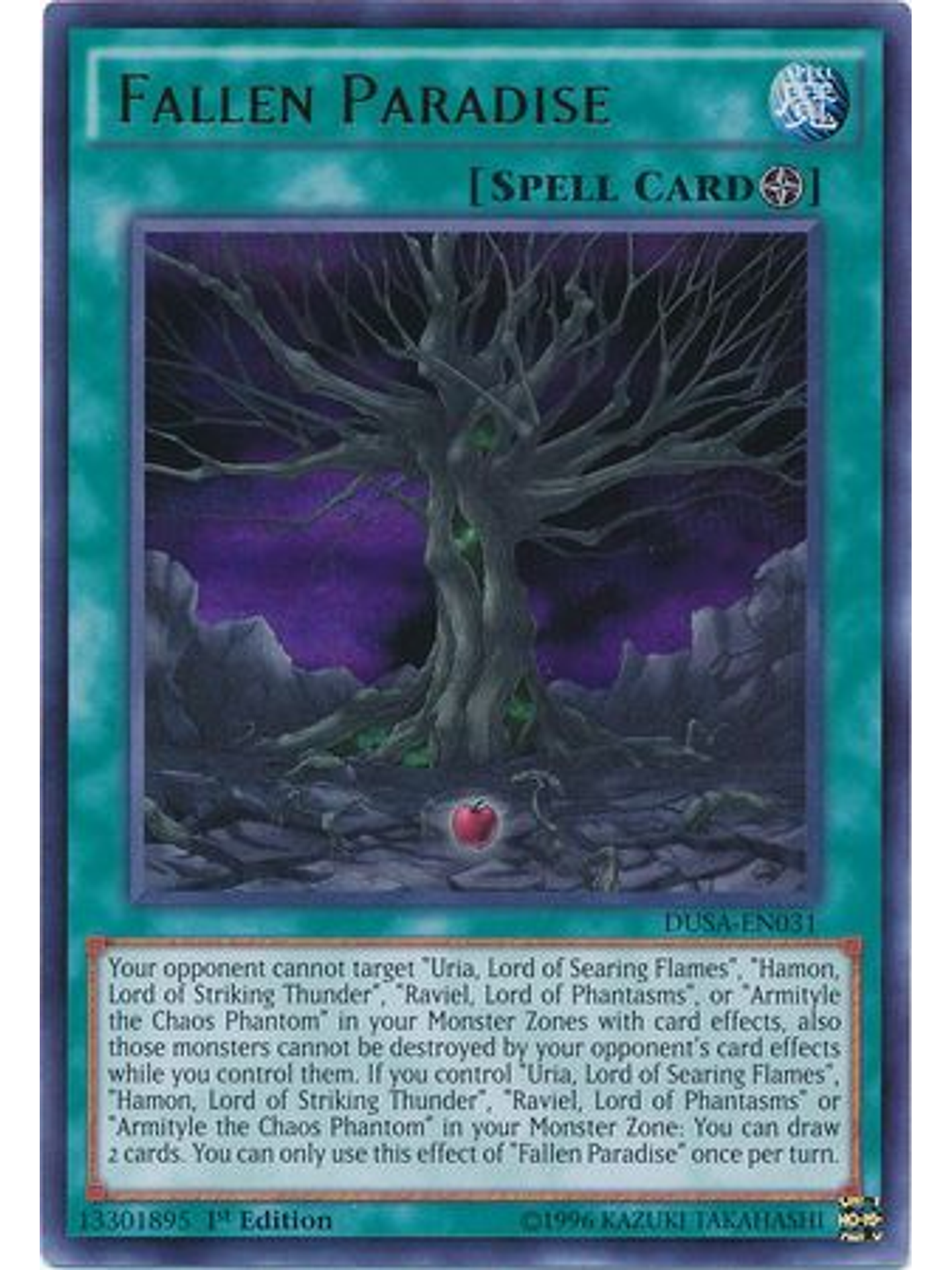 Fallen Paradise - DUSA-EN031 - Ultra Rare 1st Edition 1