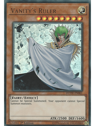 Vanity's Ruler - DUOV-EN061 - Ultra Rare 1st Edition