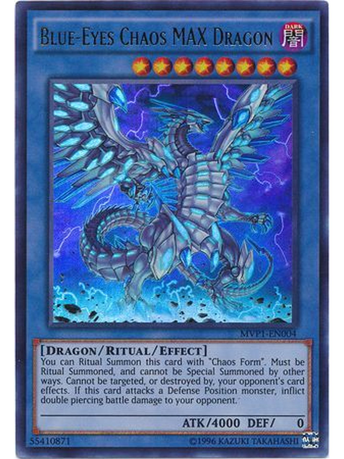Blue-Eyes Chaos MAX Dragon - MVP1-EN004 - Ultra Rare Unlimited 1