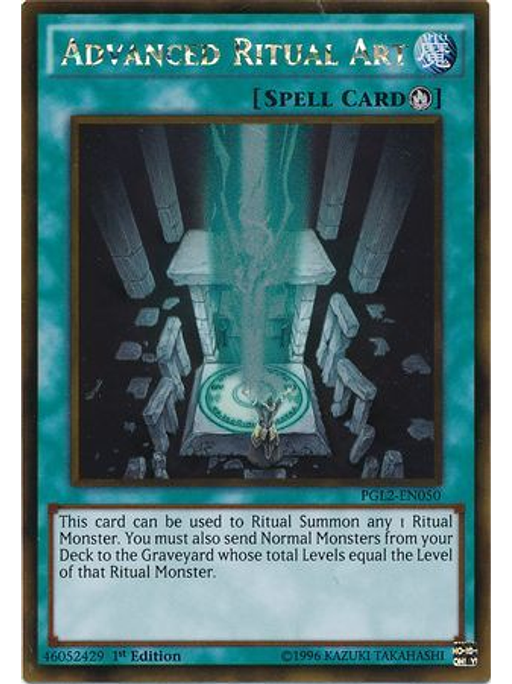 Advanced Ritual Art - PGL2-EN050 - Gold Rare 1st Edition 1