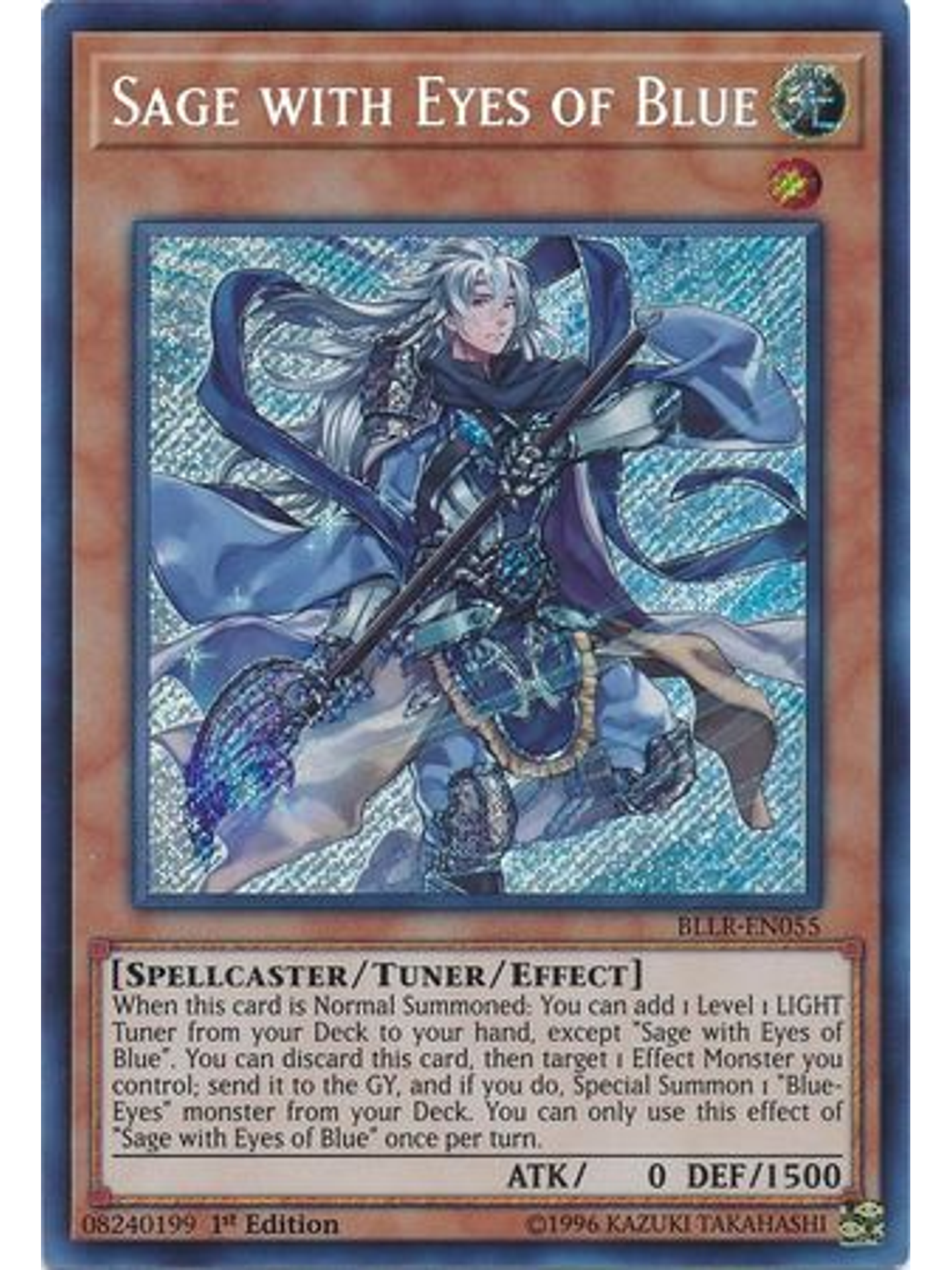 Sage with Eyes of Blue - BLLR-EN055 - Secret Rare 1st Edition 1