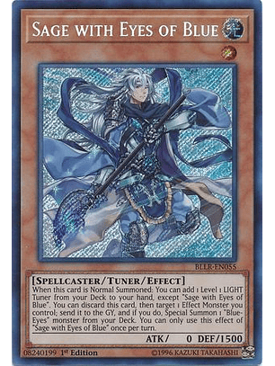 Sage with Eyes of Blue - BLLR-EN055 - Secret Rare 1st Edition
