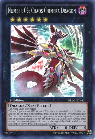 Number C5: Chaos Chimera Dragon - DRLG-EN043 - Super Rare 1st Edition